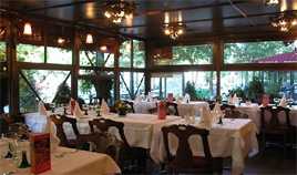 Interior of Chez Jenny restaurant - Window on the Richard Lenoir Boulevard